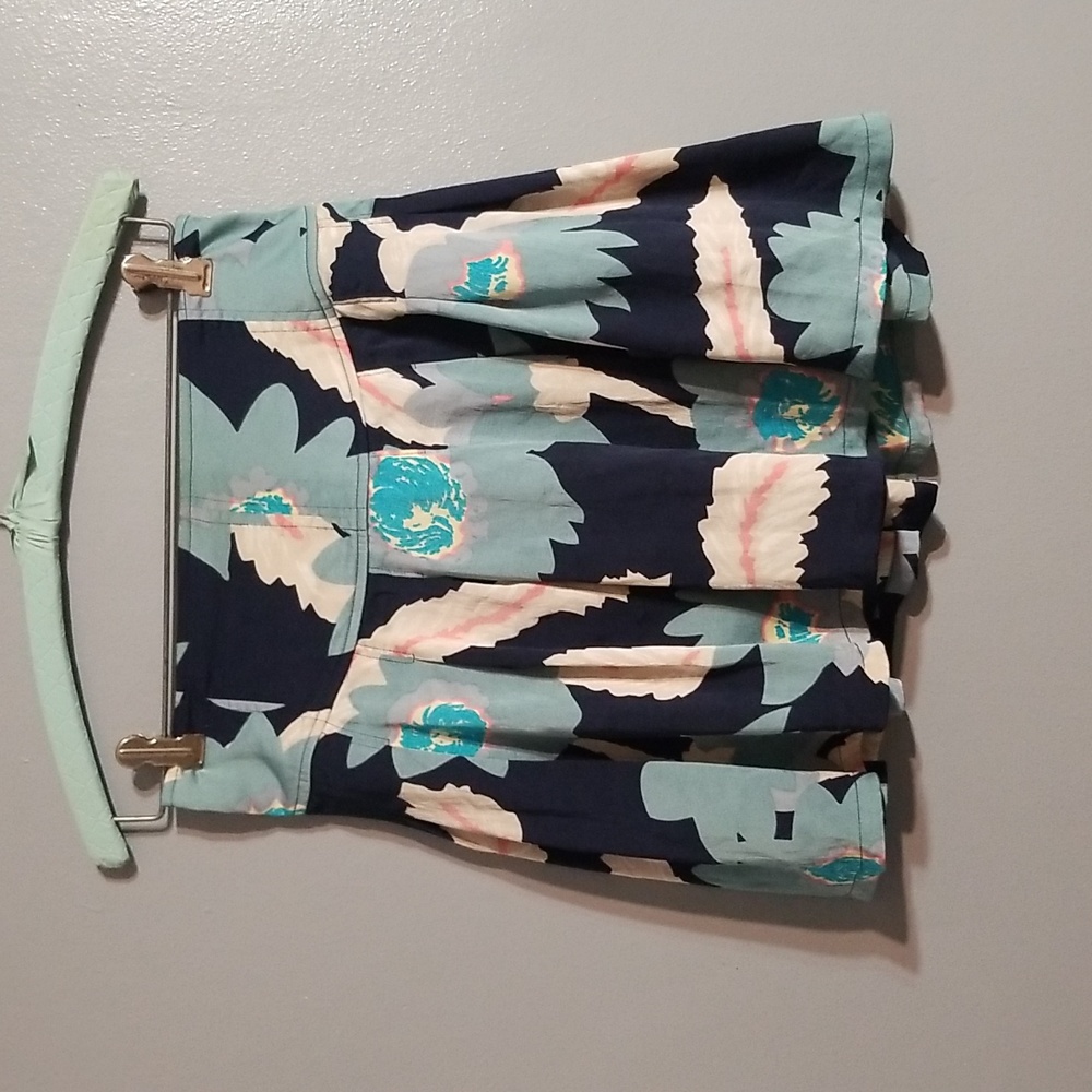 Free people women's floral pleated pink,white, blue small petite miniskirt